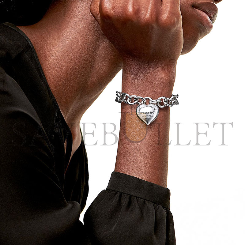 TIFFANY FULL HEART TOGGLE BRACELET IN STERLING SILVER 73333938